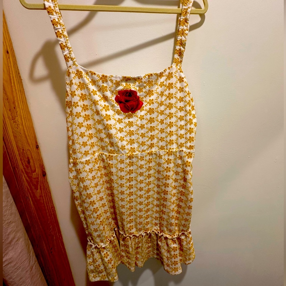 LPA dress, added rose patch. Not worn. Size XL. Women’s. Unique.